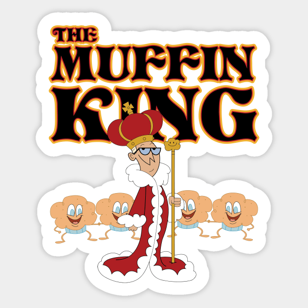 Muffin King Dexter's Laboratory Sticker by Perpetual Brunch